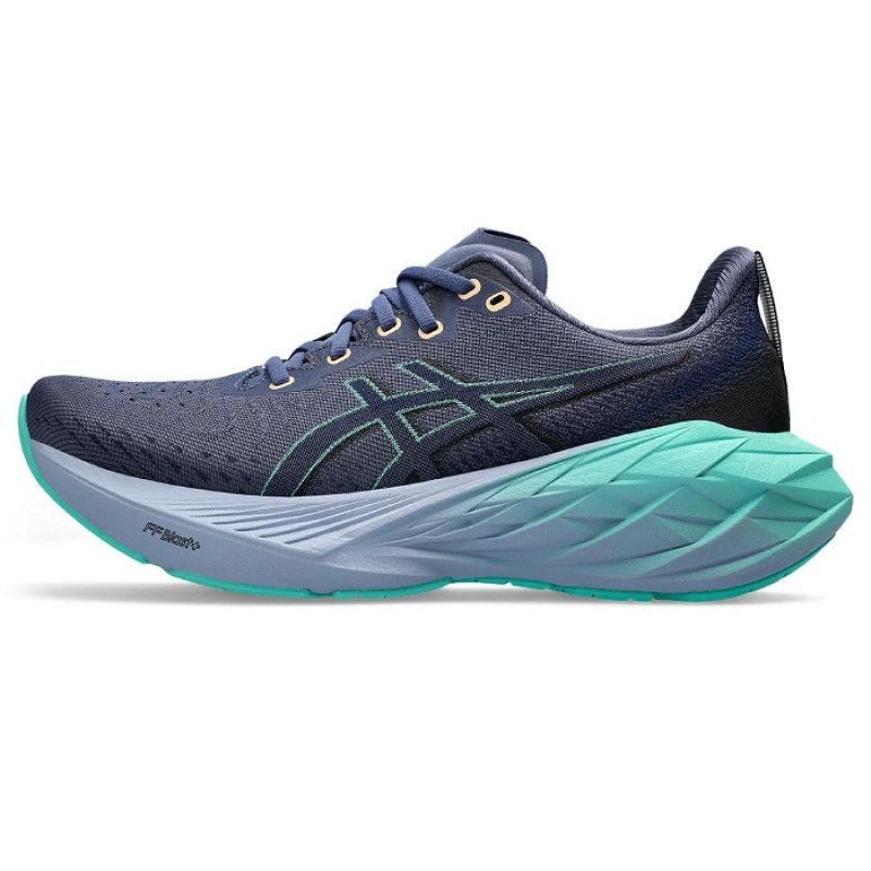 Dámske tenisky Novablast 4 1012B510-401 Dark purple with turquoise - Asics 38 tmavě fialová