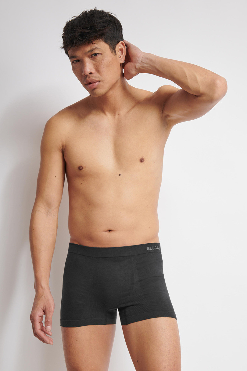 Pánske boxerky SLOOGI MEN GO SMOOTH SHORT C2P M014 černá-grafitová L