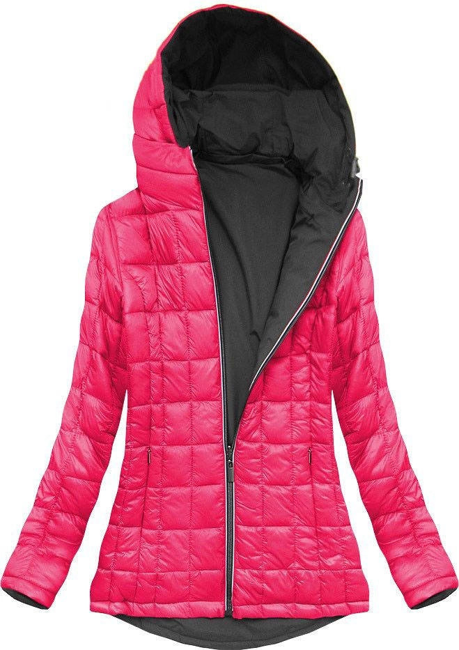 Šedá obojstranná prechodná bunda Amaranth (7699) odstíny růžové S (36)