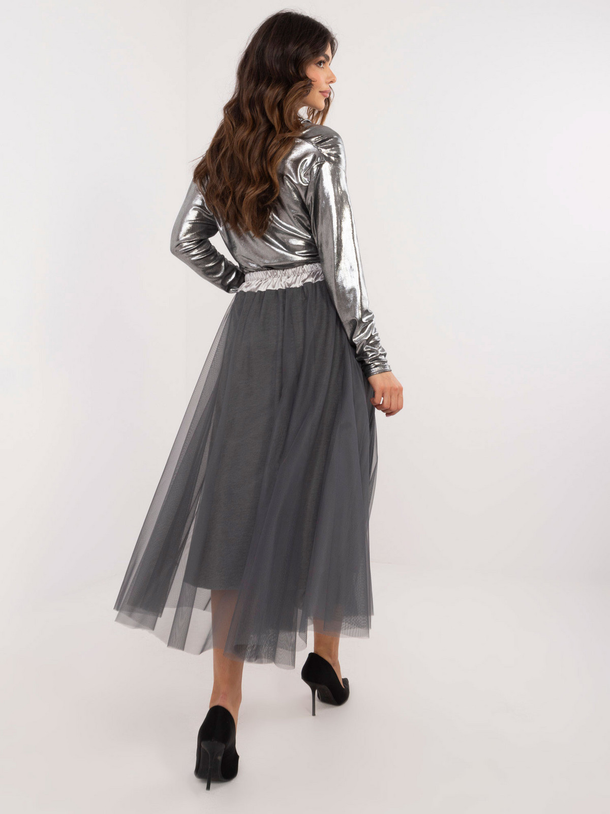 Sukňa DHJ SD 19981.03 sivá jedna velikost