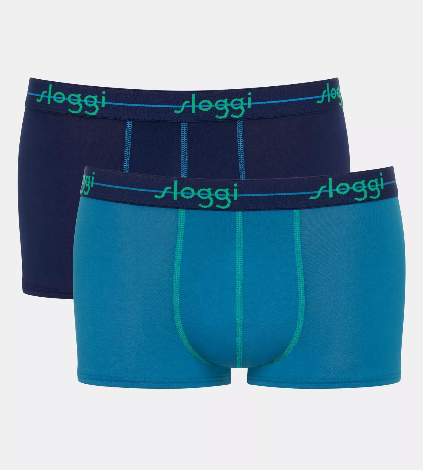 Pánske boxerky Start Hipster C2P box - UNKNOWN - modrá kombinácia V020 - SLOGGI UNKNOWN 7