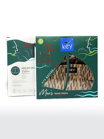 Pánske boxerky Key MXC 821 M-2XL Hnědá M