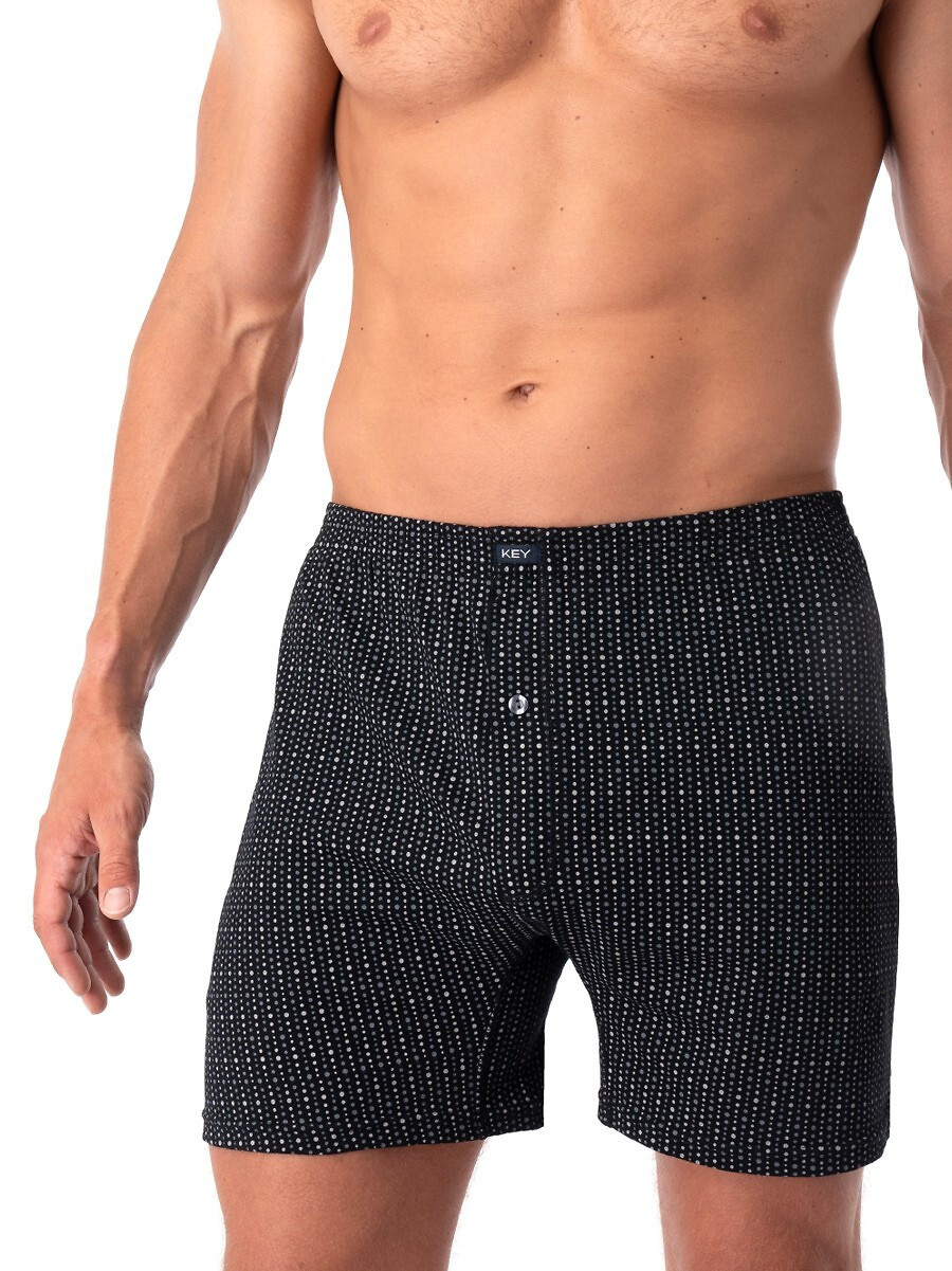 Pánske boxerky Key MXC 944 3XL-4XL černá 4XL