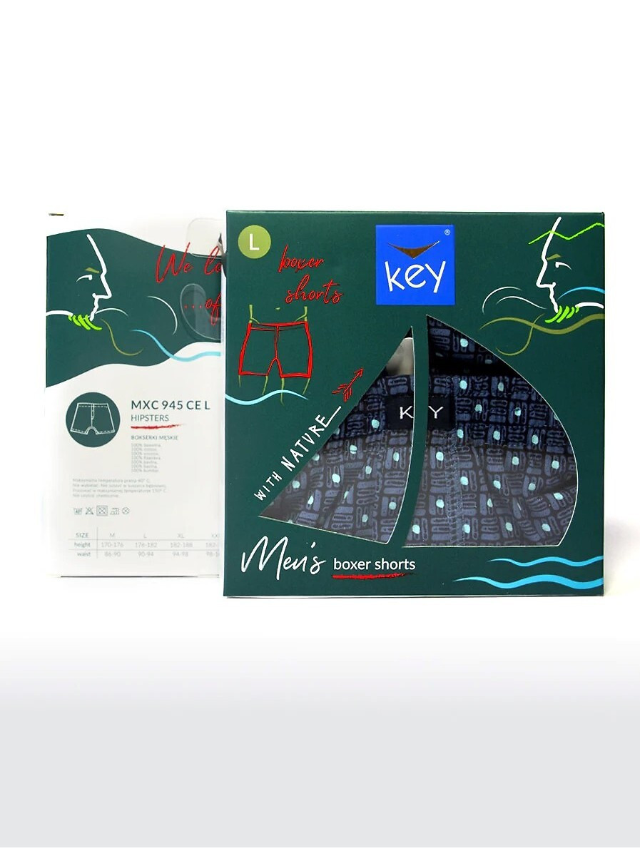 Pánske boxerky Key MXC 945 3XL-4XL Ruda 3xl