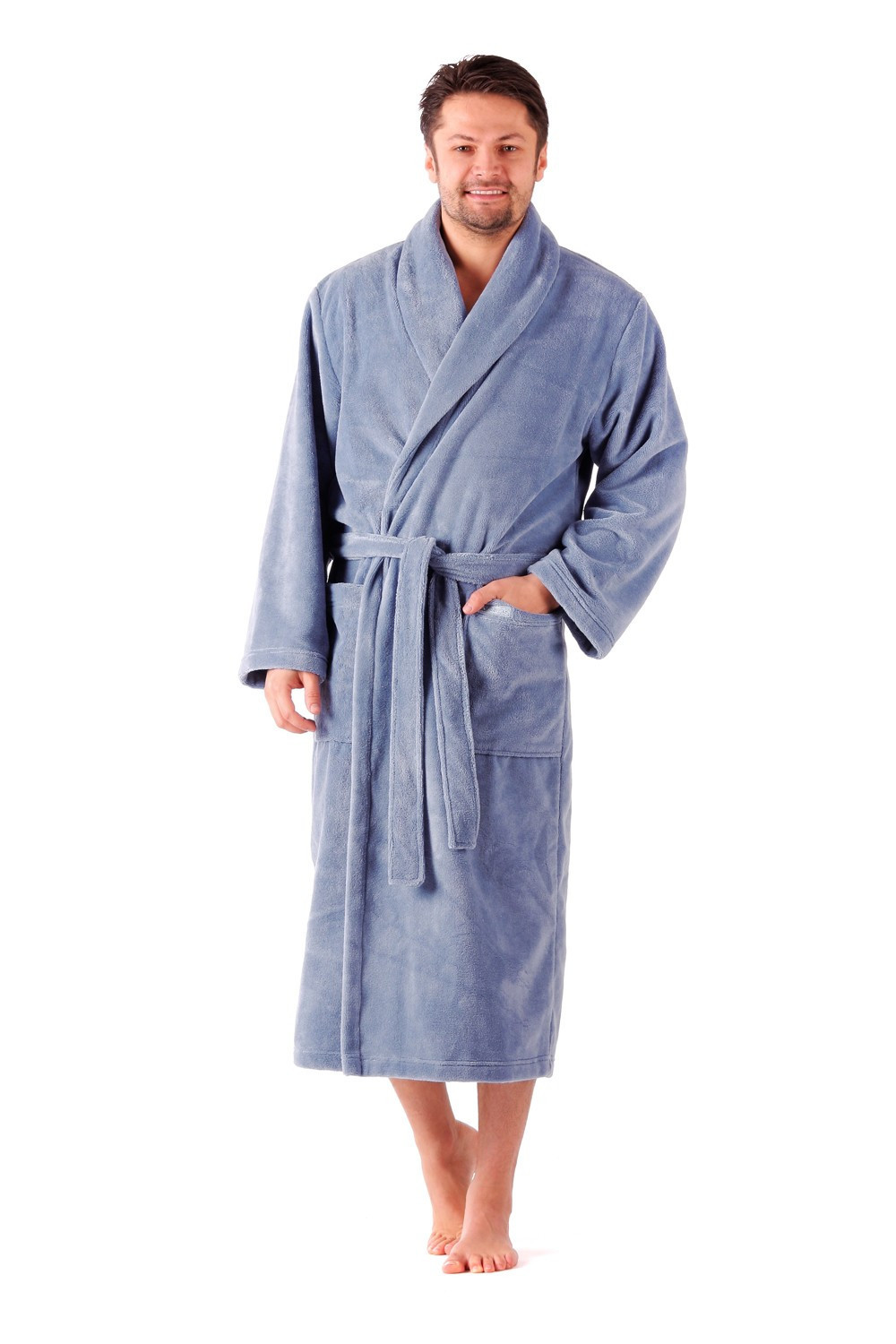 Pánsky župan Tampa 2149 light denim - Vestis XXL