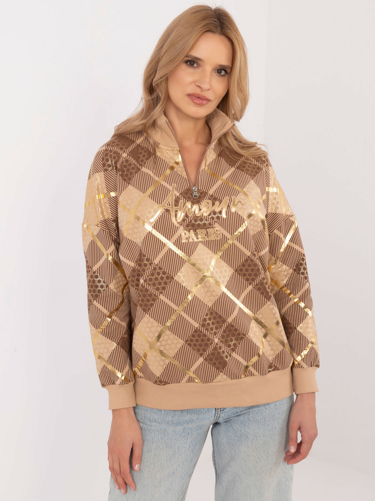 Mikina CLM BL 1259.59 camel S