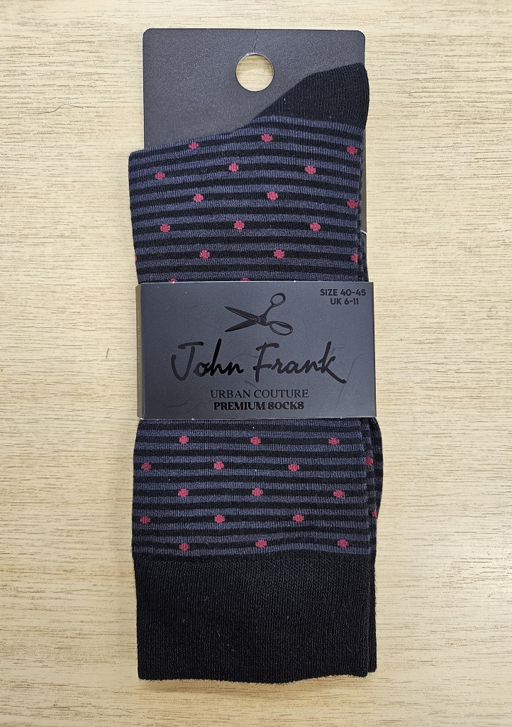 Pánske ponožky John Frank JFLSMOD10 UNI černá