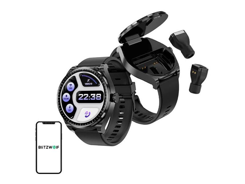 Hodinky + slúchadlá BLITZWOLF BW-HW1 Black