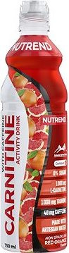 Nutrend Carnitine Activity Drink With Caffeine 750 ml, červený pomaranč (nesýtený)
