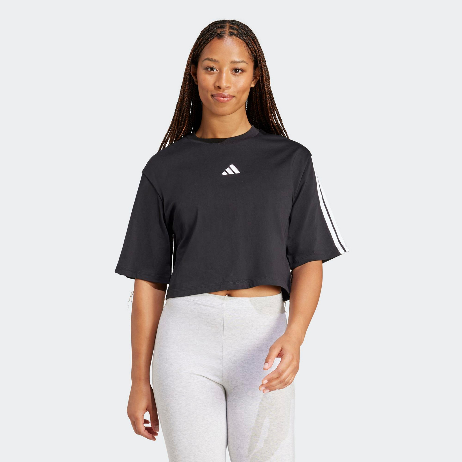 Dámske fitness tričko ADIDAS čierne
