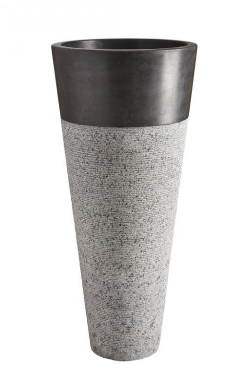 Indera Pedestal Hammered Black 57079 Voľne stojace kamenné umývadlo