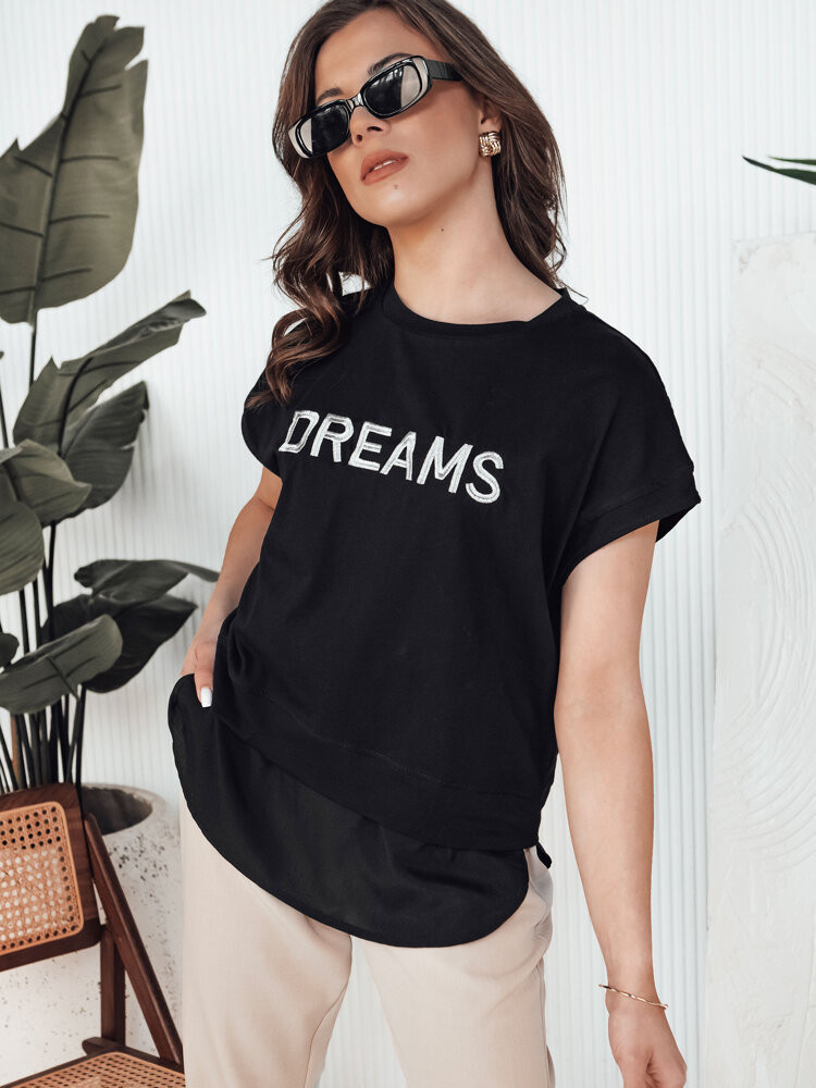 Dámske tričko DREAMY black Dstreet RY2523 S