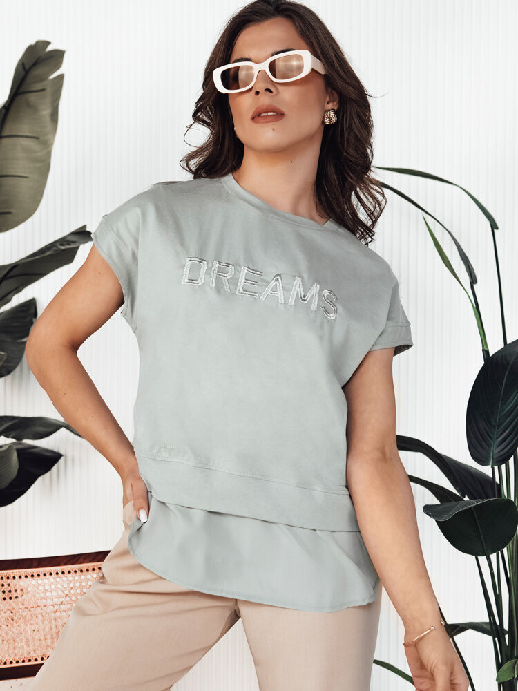 Dámske tričko DREAMY mint Dstreet RY2546 S