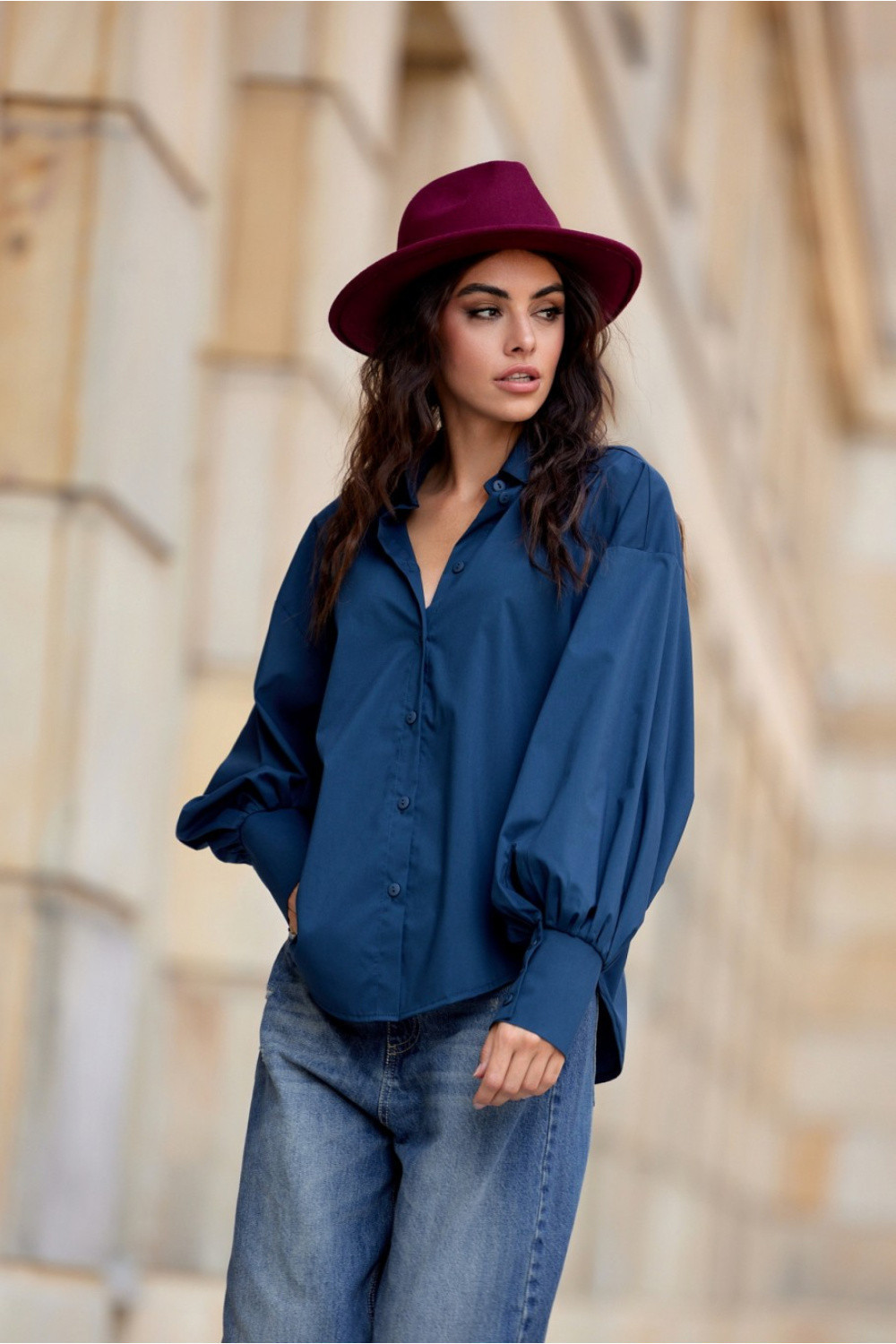Košeľa s dlhým rukávom model 200163 Roco Fashion 36