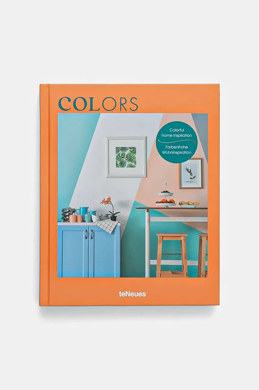 Kniha home & lifestyle Colors by Claire Bingham, English oranžová farba