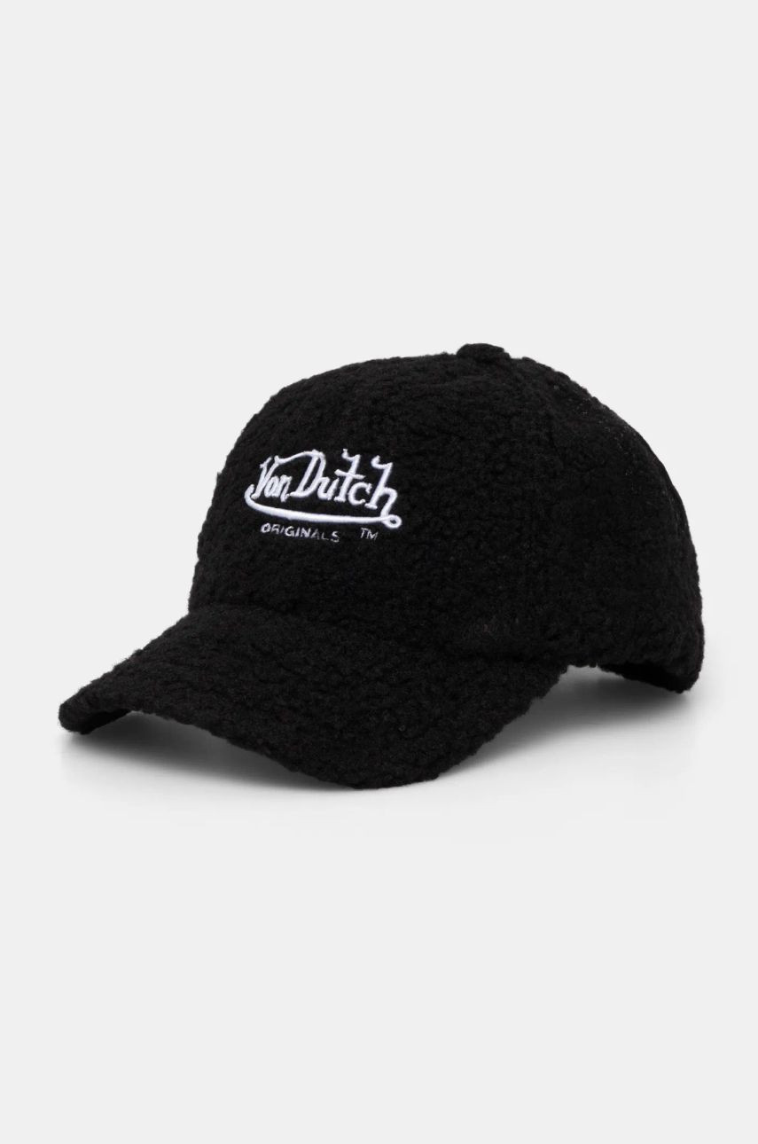 Šiltovka Von Dutch DB SEATTLE čierna farba, s nášivkou, 7030589