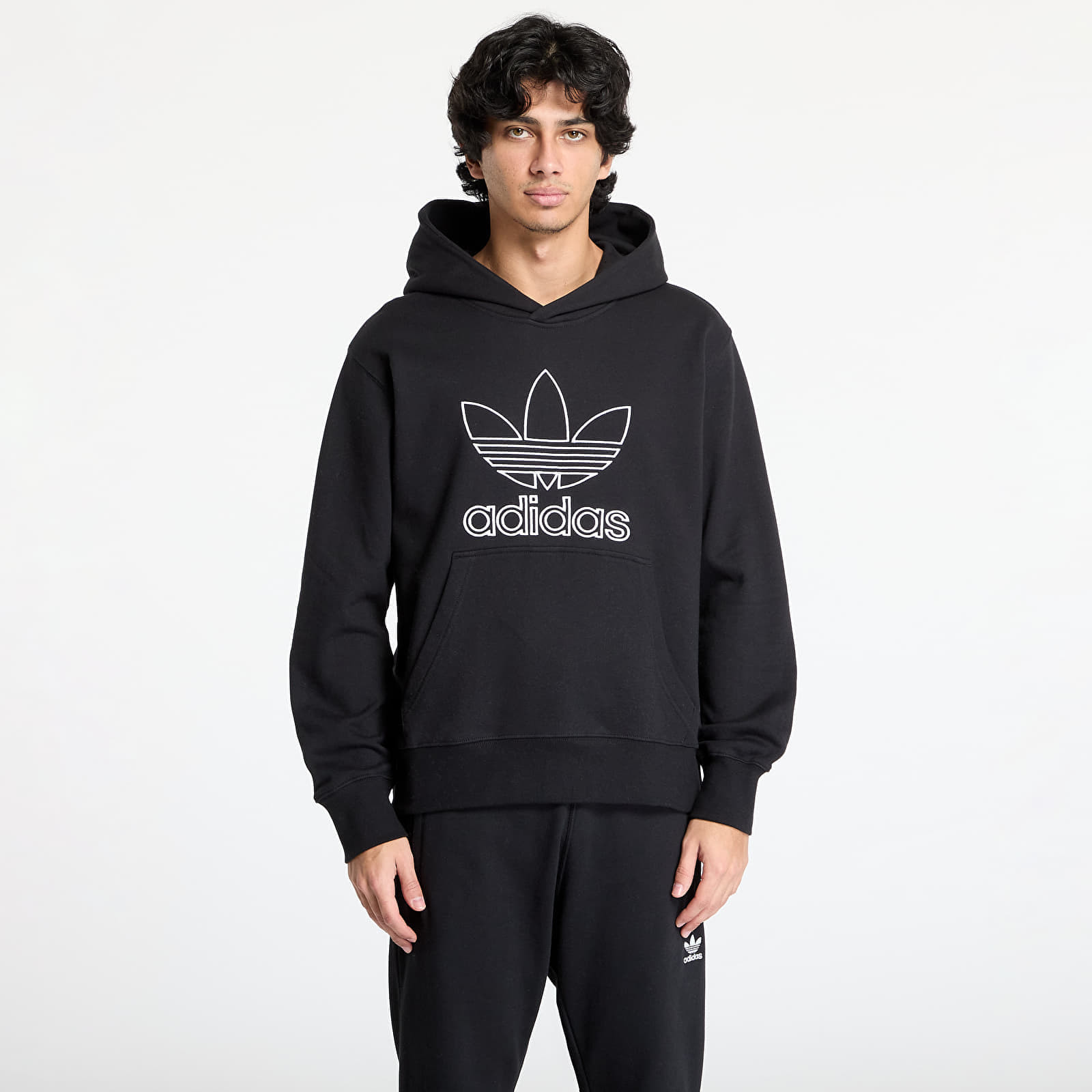 Mikina adidas Adicolor Outline Trefoil Hoody Black XL