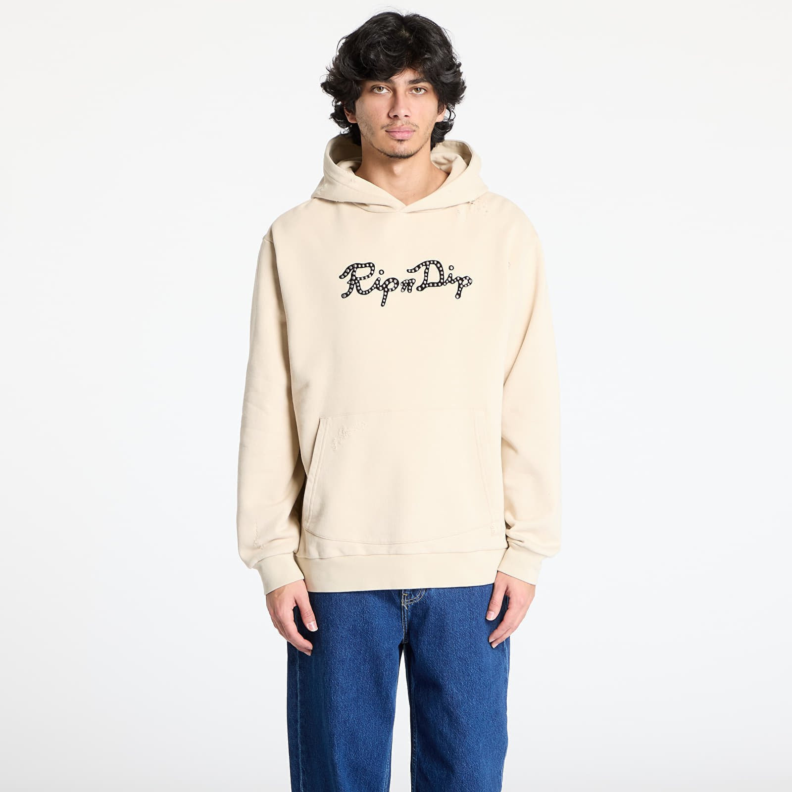 Mikina RIPNDIP Script Hoodie Khaki S