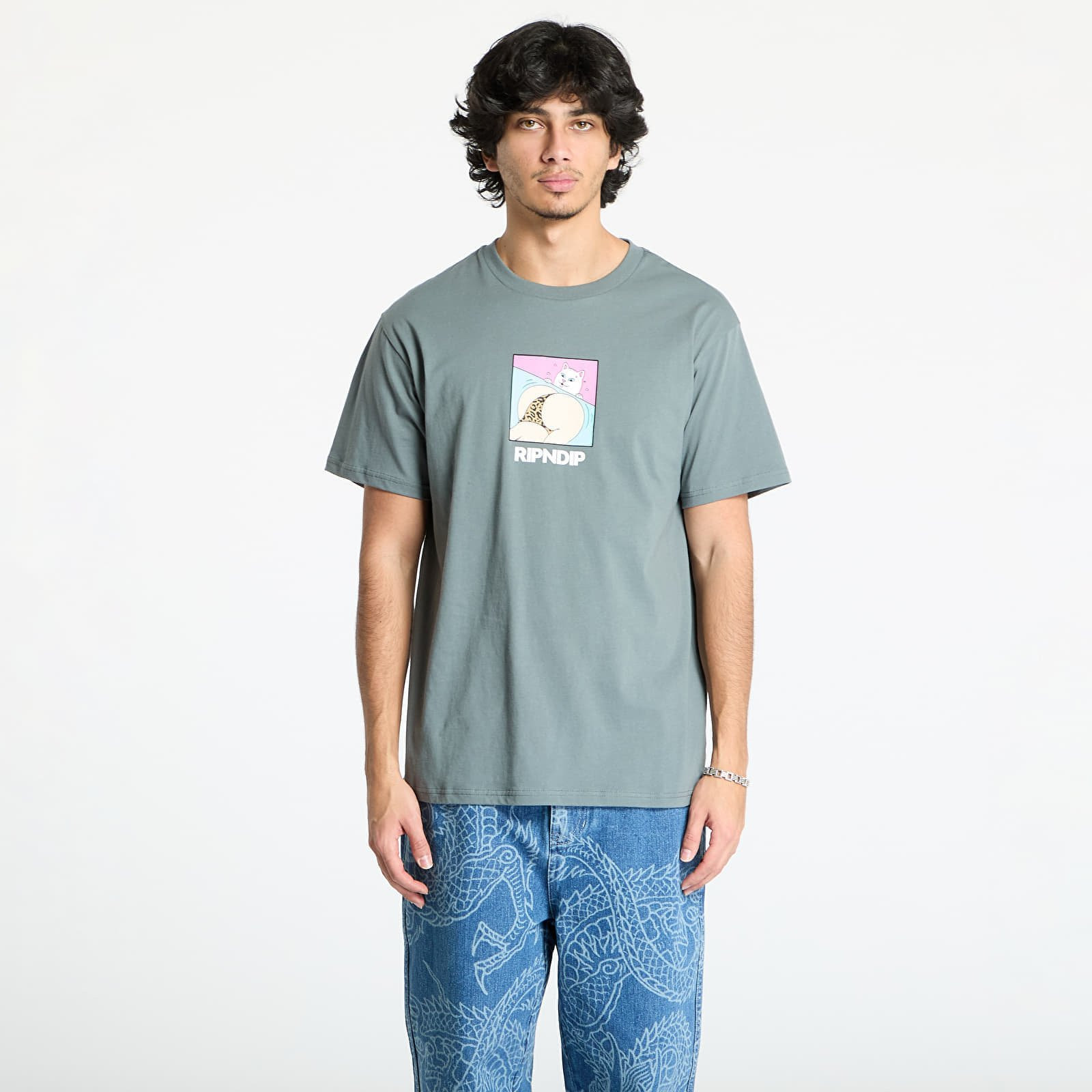 Tričko RIPNDIP Peaches And Nerm Tee Charcoal S