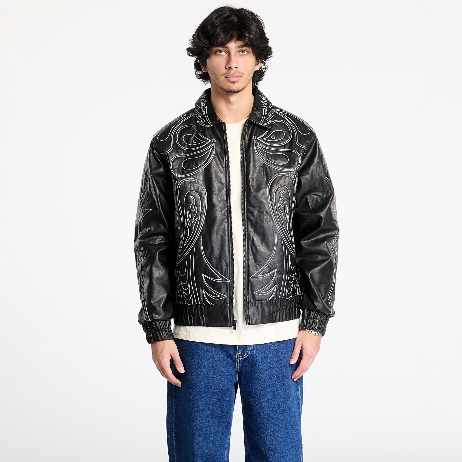 Bunda RIPNDIP Howdy Leather Jacket Black S