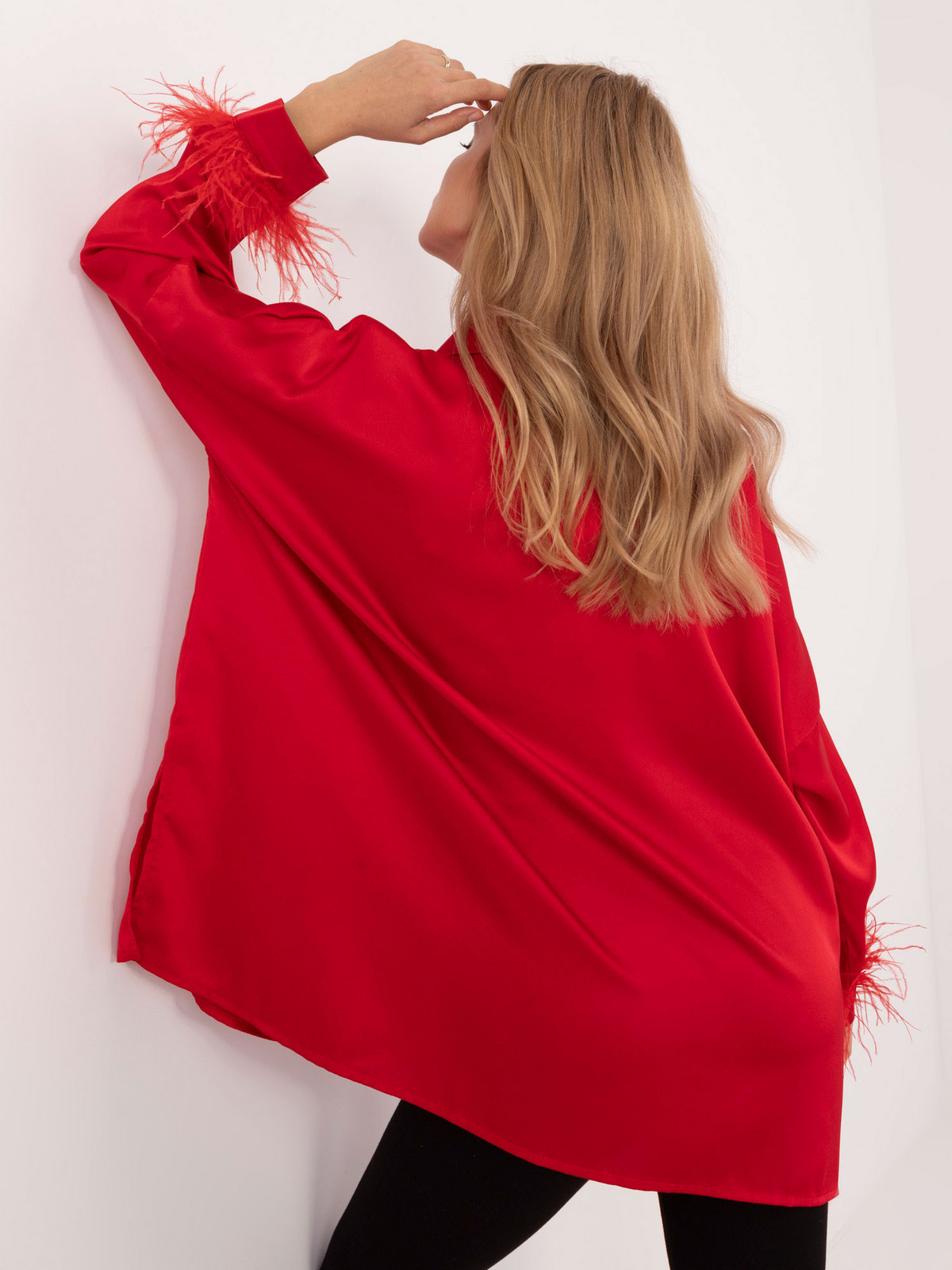 Košeľa DHJ KS 16879.37 červená jedna velikost