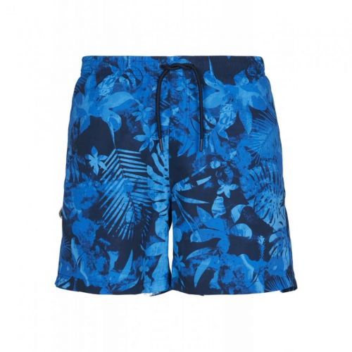 Plavky Urban Classics Pattern Flower - modré, M