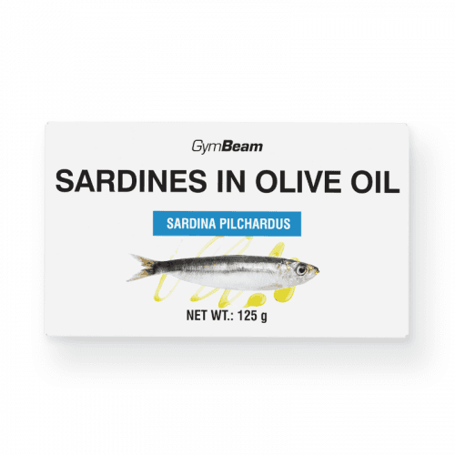 GymBeam Sardinky v olivovom oleji 125 g