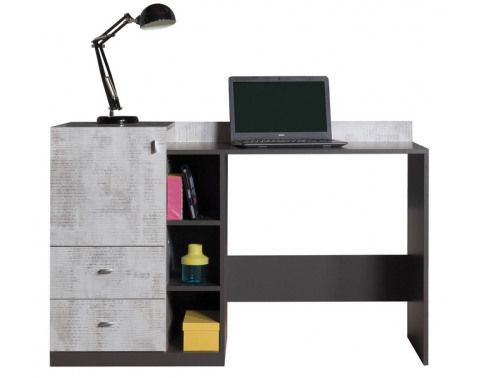 Písací stôl Tablo, šedá/enigma%