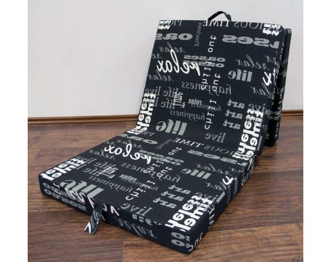 Skladací matrac Samba, so vzorom nápisov%