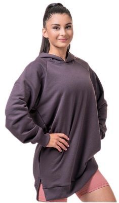 Nebbia dlhá everyday hero mikina s kapucňou 580 marron