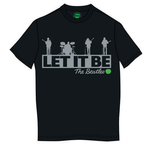 The Beatles - Tričko Rooftop - Muž, Unisex, Čierna, L