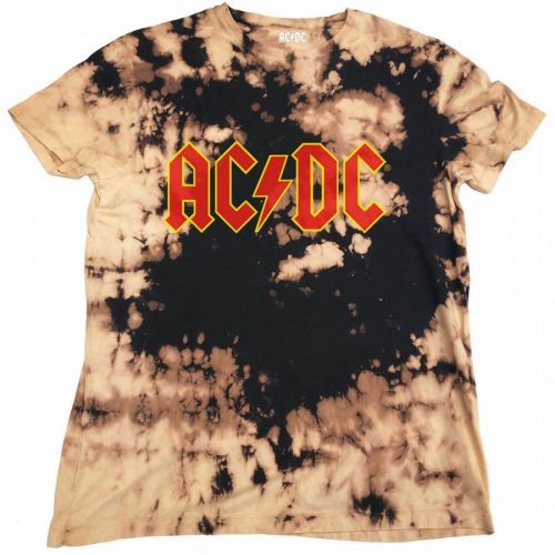 AC/DC - Tričko Logo - Muž, Unisex, Hnedá/čierna, S