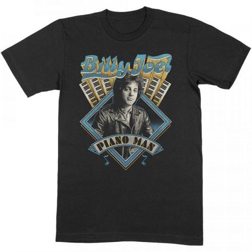 Billy Joel - Tričko Piano Man - Muž, Unisex, Čierna, XXL
