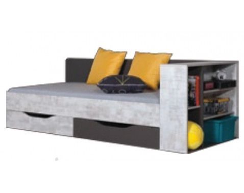 Posteľ Tablo, šedá/enigma%