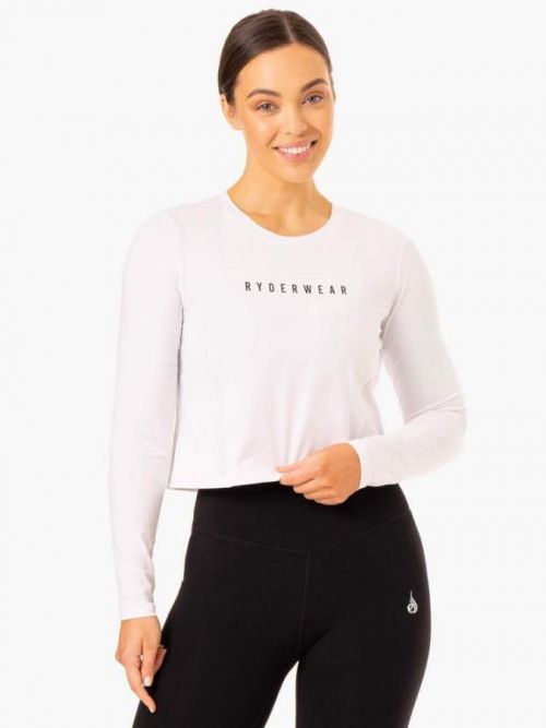Ryderwear Dámske tričko Long Sleeve Top Foundation White  XS