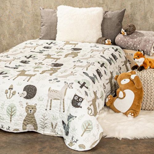 4home Detský prehoz na posteľ Nordic Friends, 140 x 200 cm