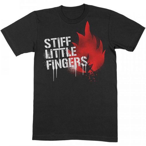 Stiff Little Fingers - Tričko Graffiti - Muž, Unisex, Čierna, S