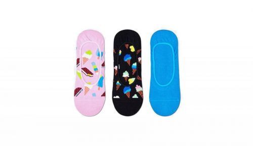 Happy Socks 3-Pack Ice Cream Liner Sock farebné ICE18-3300