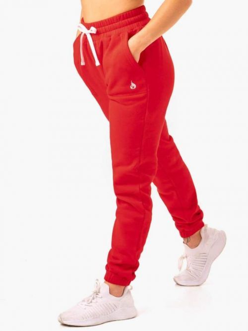 Ryderwear Dámske tepláky Ultimate High Waisted Red  XS
