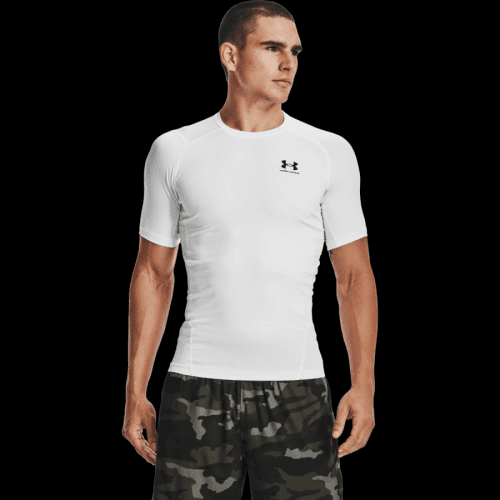 Under Armour Kompresné tričko HG Armour Comp SS White  S