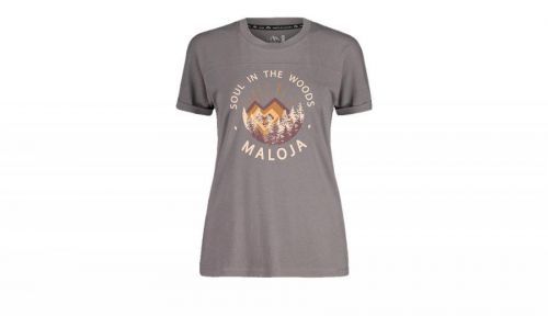 Maloja Birnmoos Stone W T-shirt šedé 32150-1-0119