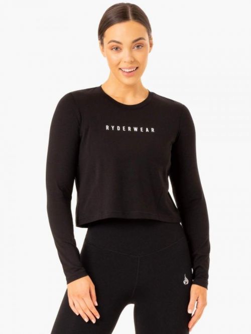 Ryderwear Dámske tričko Long Sleeve Top Foundation Black  XS