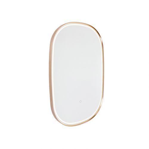 Ovale badkamerspiegel koper 90x60 cm incl. LED met touchdimmer - Miral