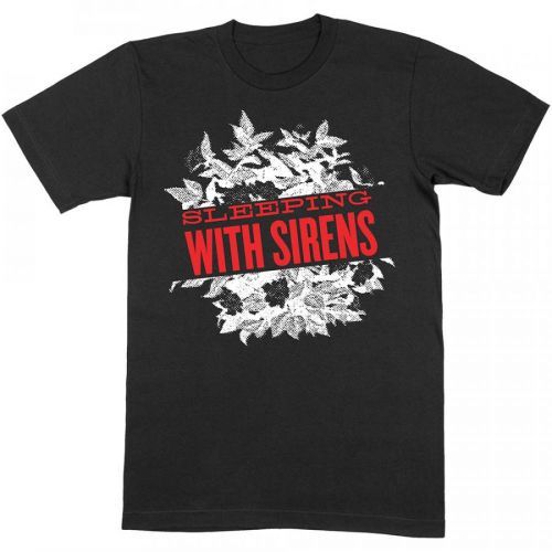 Sleeping With Sirens - Tričko Floral - Muž, Unisex, Čierna, S