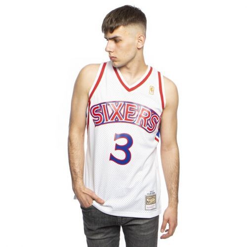 Mitchell & Ness Philadelphia 76ers #3 Allen Iverson white/white Swingman Jersey - M