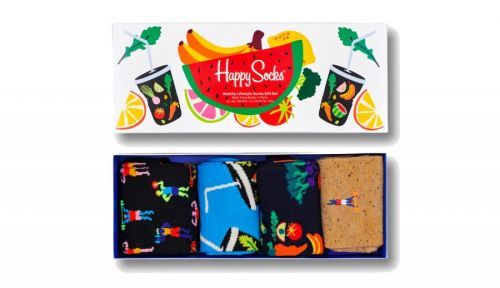 Happy Socks 4-Pack Healthy Lifestyle Socks Gift Set farebné XHEL09-0200