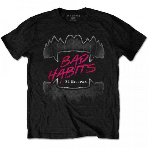 Ed Sheeran - Tričko Bad Habits - Muž, Unisex, Čierna, XXL