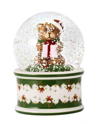 Villeroy & Boch Christmas Toys snehová guľa s medvedíkom, 9 cm