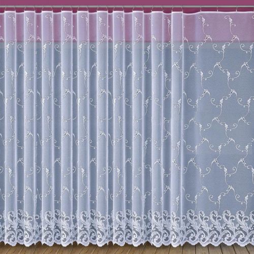 Žakarová záclona 660/D72/170 biely