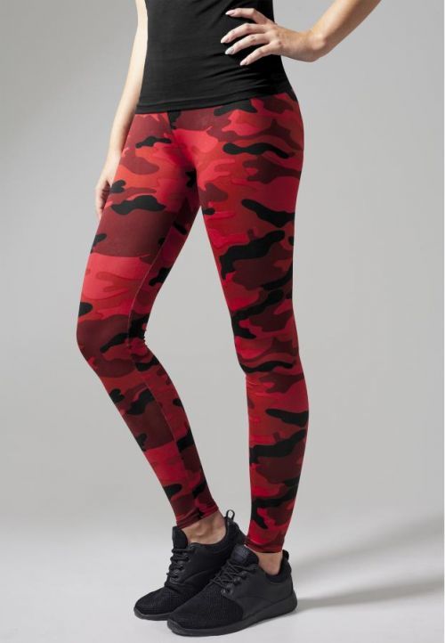 Urban Classics Ladies Camo Leggings red camo - L